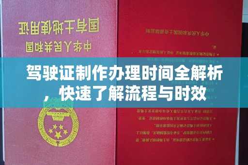 东风驾驶证制作办理时间全解析，快速了解流程与时效