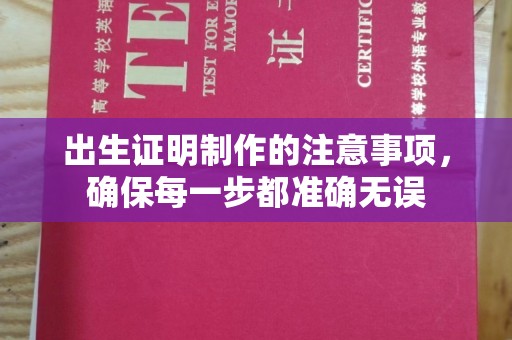 东风出生证明制作的注意事项，确保每一步都准确无误