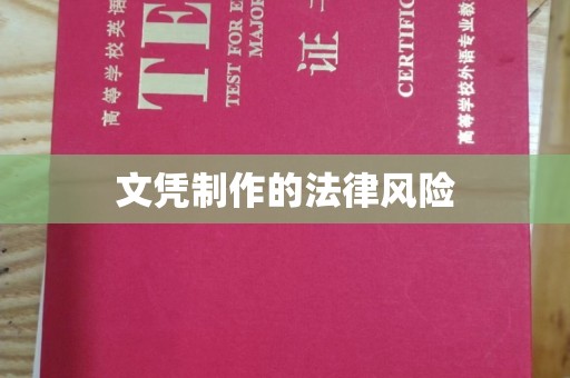 东风文凭制作的法律风险
