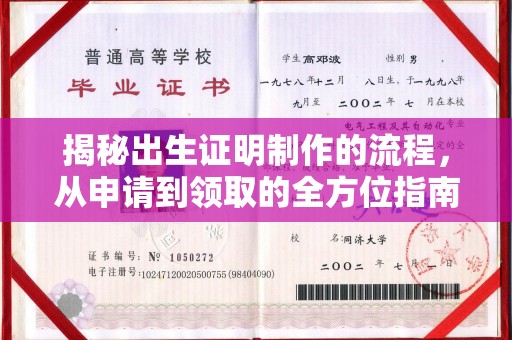 东风揭秘出生证明制作的流程，从申请到领取的全方位指南