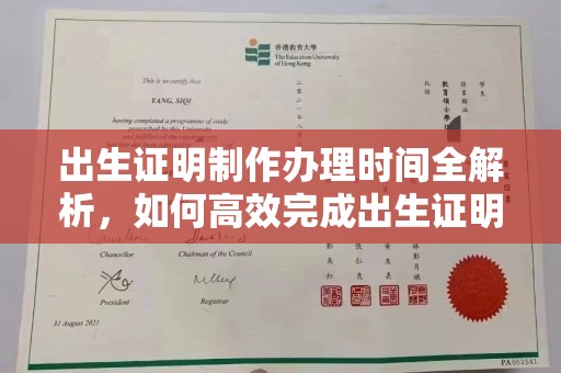 东风出生证明制作办理时间全解析，如何高效完成出生证明申请？